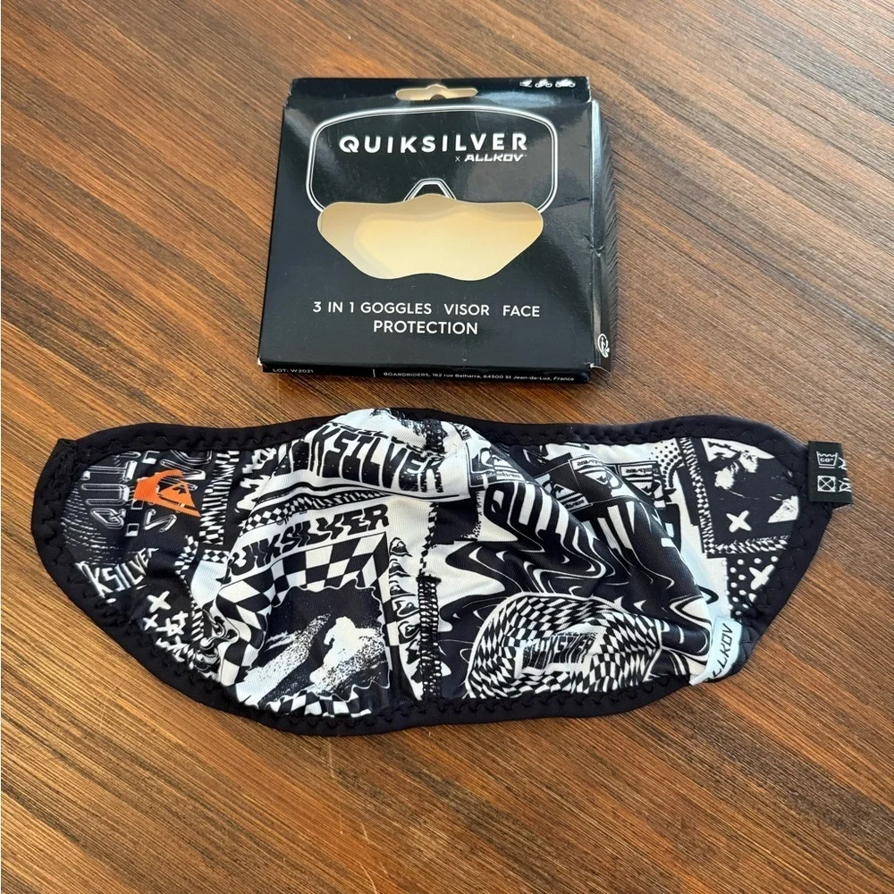 NEW Quiksilver x Allkov 3-in-1 Goggles Visor Face Protection Mask Snow Ski Bike